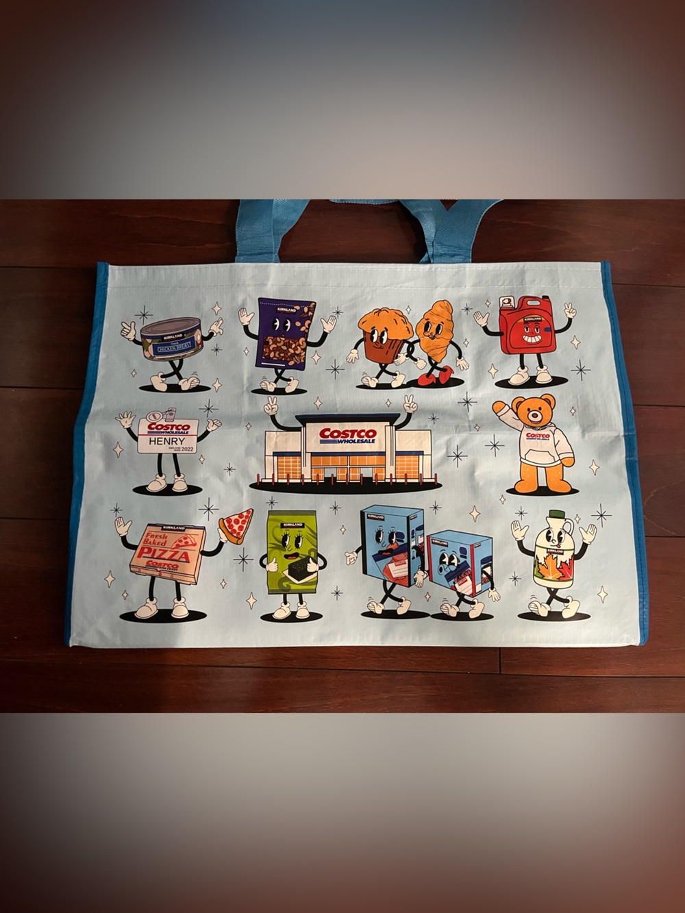 4-Pack Costco Character V2 Reusable Shopping Bags W 20” x H 14” x D 11.5”  New - Picture 8 of 16